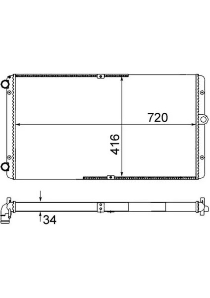 CR829000S Motor Radyatoru 7D0121253A