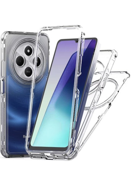 Xiaomi Redmi 14C Için,şeffaf Akrilik 3'ü 1 Arada Darbeye Dayanıklı Kılıf-Saydam (Yurt Dışından)