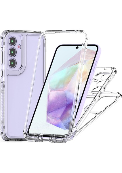Samsung Galaxy S24 Fe Için,şeffaf Akrilik 3'ü 1 Arada Darbeye Dayanıklı Kılıf-Saydam (Yurt Dışından)