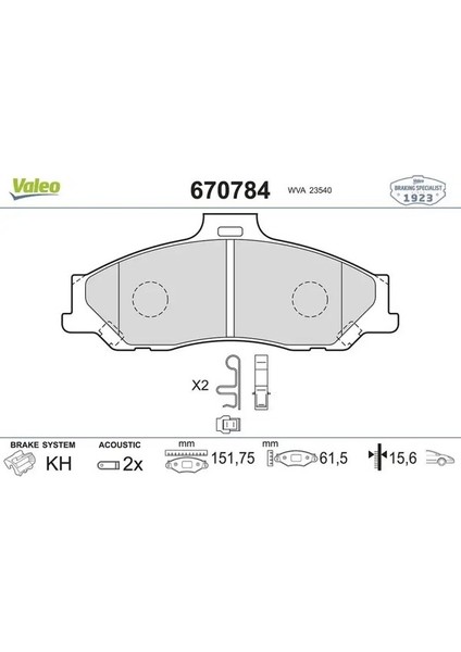 670784 On Fren Balatasi 2M342001EA 2M342001FA 3894956
