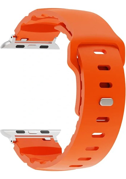 Apple Watch Seri 11/10/9/8/7/6/5/4/3/se/ultra/1/2/3 49MM 46MM 45MM 44MM 42MM 41MM 40MM 38MM Uyumlu Kordon Silikon Kolay Takılan Yumuşak Su Geçirmez KRD-143 modelleri