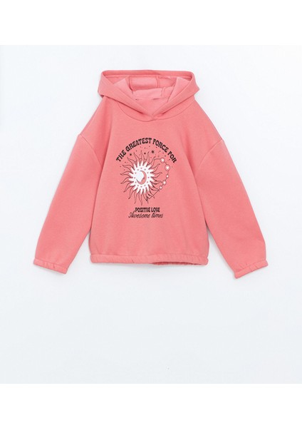 Yeni Sezon Kapüşonlu Kız Çocuk Kalın Sweatshirt