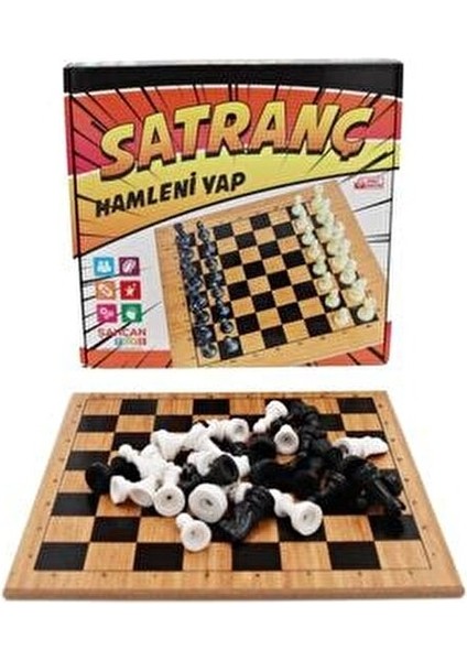 Ahşap Satranç Takımı Turnuva Standardında 32 Parça ile Eğlenceli Oyun Deneyimi fiyatları