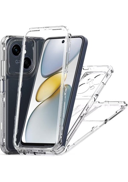 Tecno Spark Go 1 Için,şeffaf Akrilik 3'ü 1 Arada Darbeye Dayanıklı Kılıf-Saydam (Yurt Dışından)