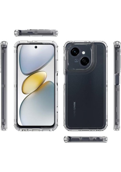Tecno Spark Go 1 Için,şeffaf Akrilik 3'ü 1 Arada Darbeye Dayanıklı Kılıf-Saydam (Yurt Dışından) fiyatları