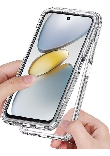 Tecno Spark Go 1 Için,şeffaf Akrilik 3'ü 1 Arada Darbeye Dayanıklı Kılıf-Saydam (Yurt Dışından) fırsatları