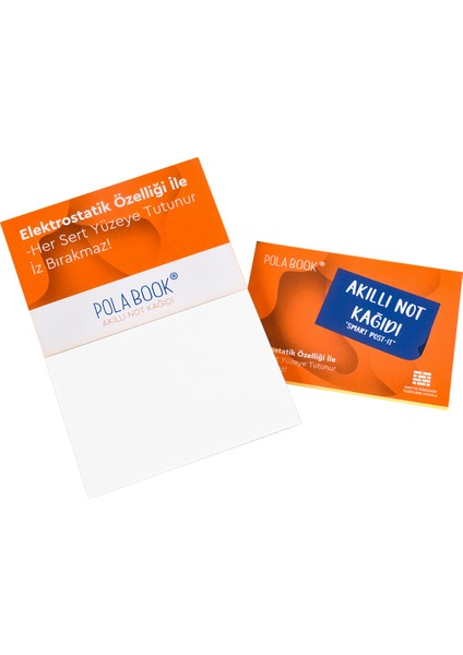 Elektrostatik Beyaz Akıllı Not Kağıdı 7X10CM - 50 Sayfa