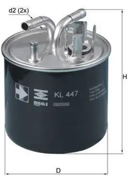 KL447 Yakit Filtresi 057127401G 057127435C 057127435E