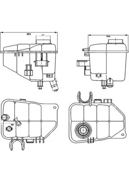 CRT126000S Yedek Su Deposu A2035000049