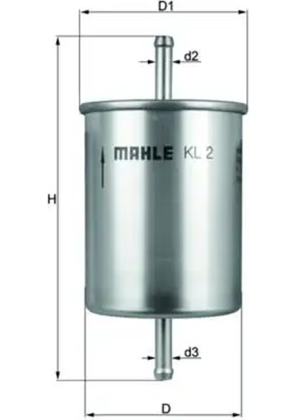 Kl2 Yakit Filtresi 021104653A 1485678 1H0201511