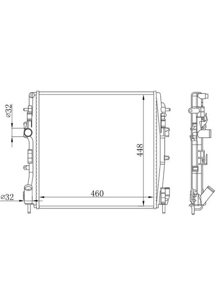 BRN039026 Motor Radyatoru 7711135540 8200072712 8200072713