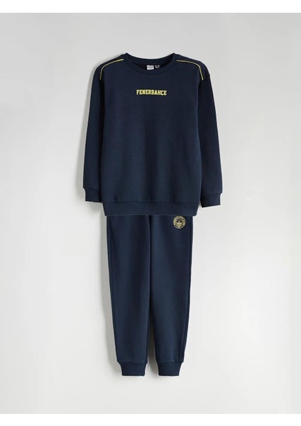 Bisiklet Yaka Erkek Çocuk Eşofman Takımı (W5)