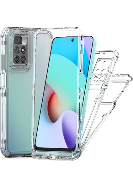 Xiaomi Redmi 10 4g Için,şeffaf Akrilik 3'ü 1 Arada Darbeye Dayanıklı Kılıf-Saydam (Yurt Dışından)