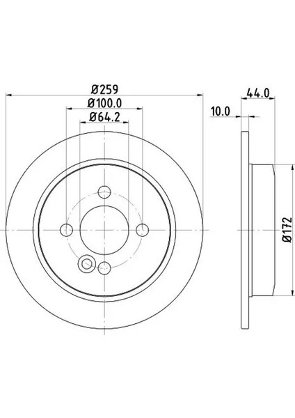 8DD355115261 Arka Fren Diski 34211503070 34216774987 (2 Adet Fiyatıdır)