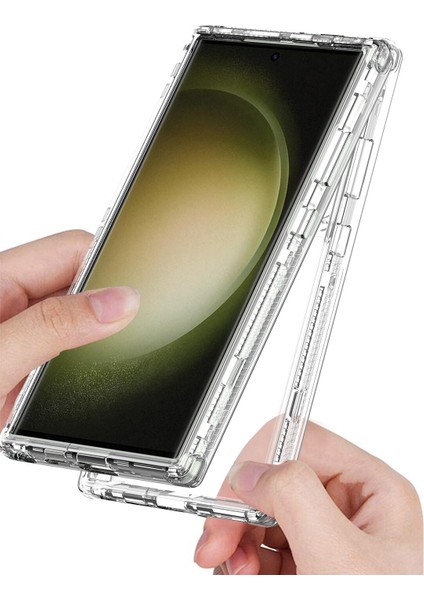 Samsung Galaxy S25 Ultra 5g Için,şeffaf Akrilik 3'ü 1 Arada Darbeye Dayanıklı Kılıf-Saydam (Yurt Dışından) fırsatları