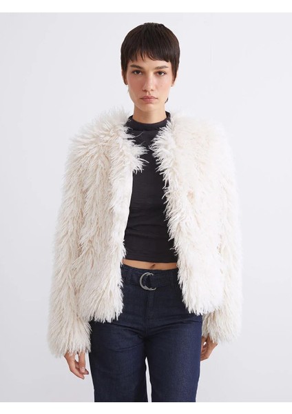 Bisiklet Yaka Kadın Kürk Mont (W5) modelleri