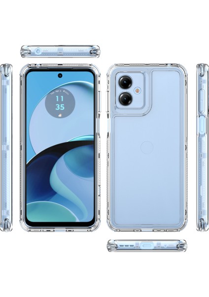 Motorola Moto G14 Için,şeffaf Akrilik 3'ü 1 Arada Darbeye Dayanıklı Kılıf-Saydam (Yurt Dışından) fiyatları