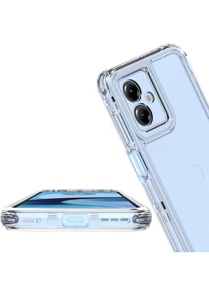 Motorola Moto G14 Için,şeffaf Akrilik 3'ü 1 Arada Darbeye Dayanıklı Kılıf-Saydam (Yurt Dışından) modelleri