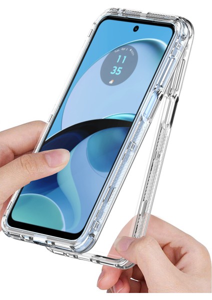 Motorola Moto G14 Için,şeffaf Akrilik 3'ü 1 Arada Darbeye Dayanıklı Kılıf-Saydam (Yurt Dışından) fırsatları
