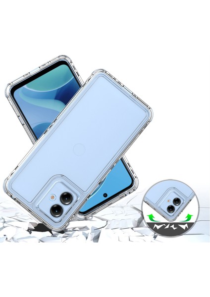 Motorola Moto G14 Için,şeffaf Akrilik 3'ü 1 Arada Darbeye Dayanıklı Kılıf-Saydam (Yurt Dışından) indirimleri