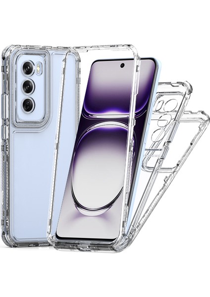 Oppo RENO12 5g Için,şeffaf Akrilik 3'ü 1 Arada Darbeye Dayanıklı Kılıf-Saydam (Yurt Dışından)