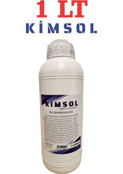 %99 Saflıkta 1 Lt Saf Ipa Izo Propil Alkol Temizlik Solventi (Izo Propil Dezenfektan)