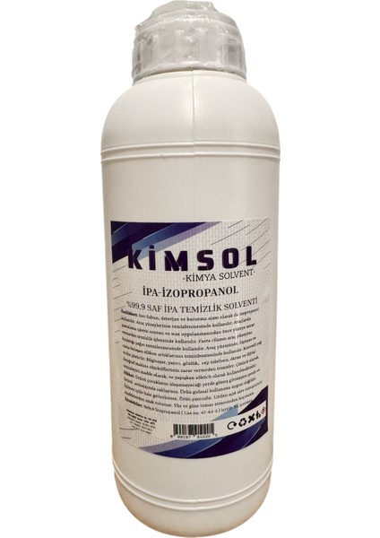 %99 Saflıkta 1 Lt Saf Ipa Izo Propil Alkol Temizlik Solventi (Izo Propil Dezenfektan) fiyatları