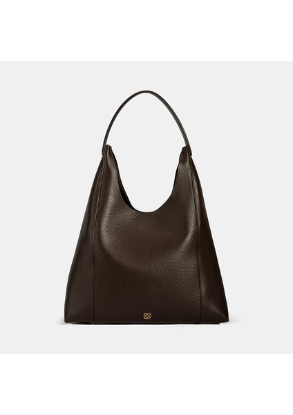 Kadın Kahve Deri Omuz Çantası