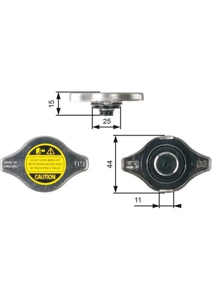 RC127 Radyator Kapagi 1640115520 1640120310 1640120353