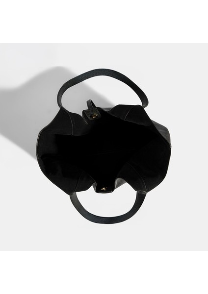 Kadın Siyah Deri Hobo Çanta indirimleri