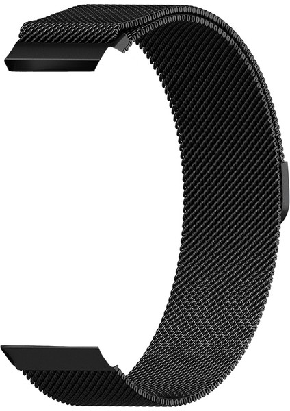 Garmin Vivoactive 6 ile Uyumlu Kordon Hasır Metal Örgü Mıknatıslı Milano Kayış