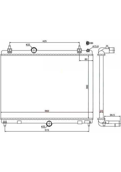 BPE045022 Motor Radyatoru 1330X2