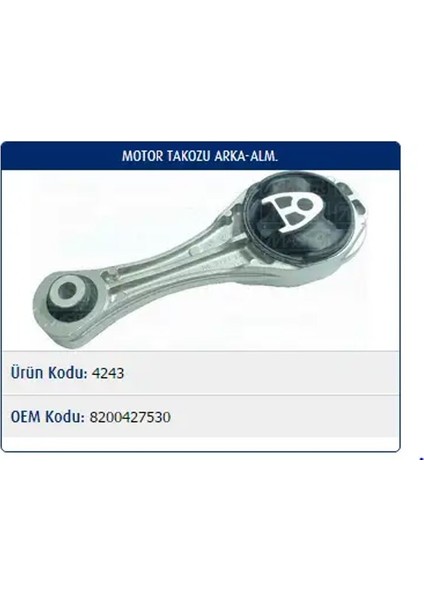 M4243 Motor Takozu (Arka) 8200427530