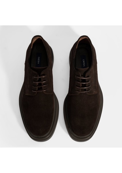 Erkek Kahve Bağcıklı Günlük Süet Ayakkabı