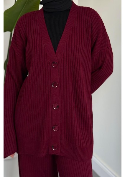 Galata Fitilli Hırka Takım Bordo fırsatları