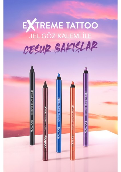 Extreme Tattoo Yoğun Renk Veren Suya Dayanıklı Jel Göz Kalemi (012 Blue Dream) 8682536041195 fiyatları