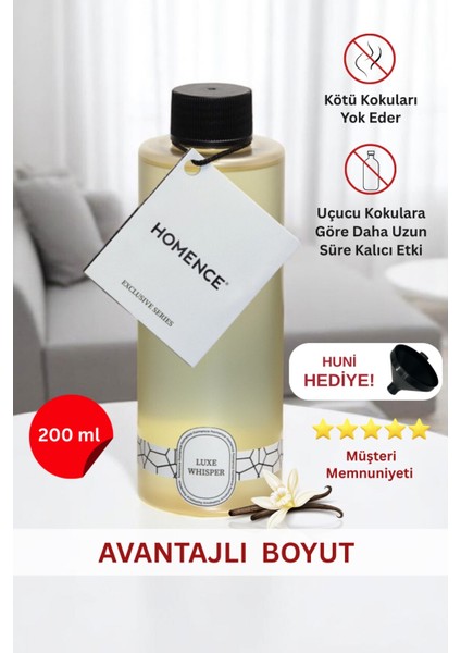 Luxe Whisper Sandal Odunsu Yedek Esans Refill Oda Kokusu 200 ml