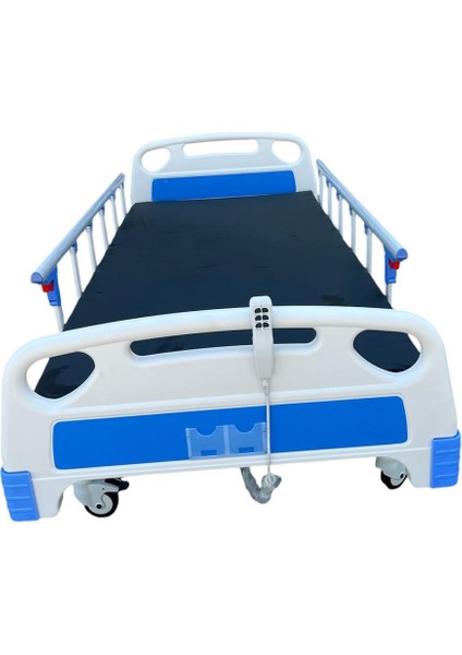 2 Motorlu Tabanca Korkuluklu Absbaşlıklı Hasta Karyolası
