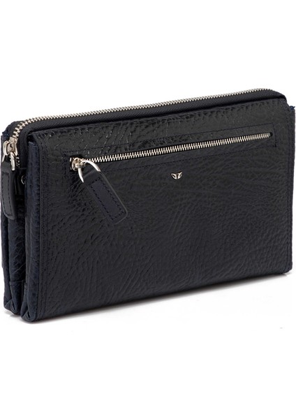 Lacivert Hakiki Deri Erkek Portföy Çantası - S1PC00001633-P5Y