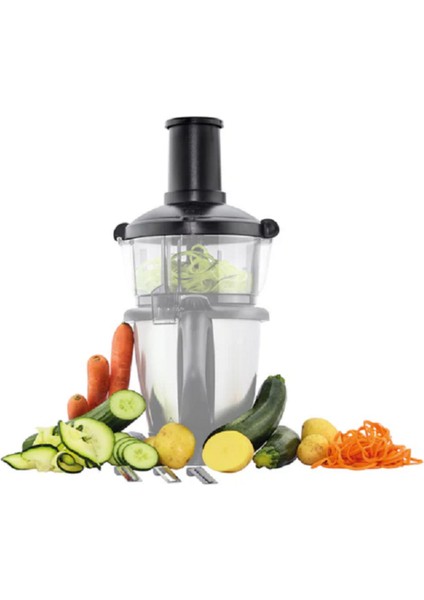 Wundermix Wunderzoodler Thermomix Mutfak Robotu Tm6 ve Tm5 Için Spiral Kesme Aparatı