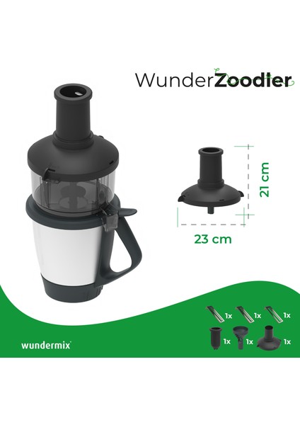 Wundermix Wunderzoodler Thermomix Mutfak Robotu Tm6 ve Tm5 Için Spiral Kesme Aparatı fiyatları