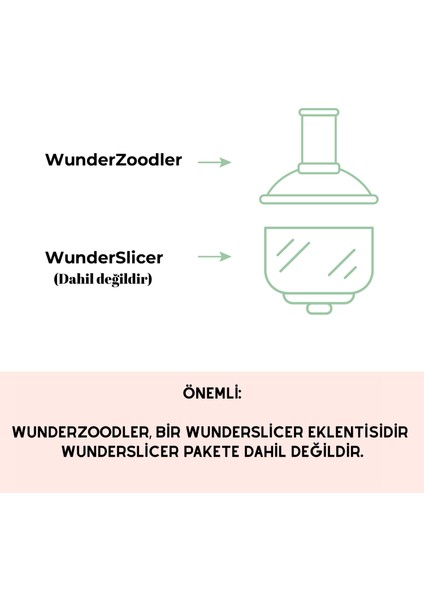 Wundermix Wunderzoodler Thermomix Mutfak Robotu Tm6 ve Tm5 Için Spiral Kesme Aparatı indirimleri