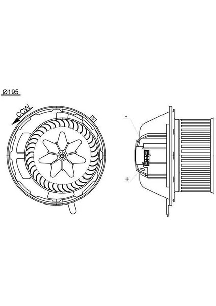 AB194000S Kalorifer Motoru 64116933663 64119144200 64119227670
