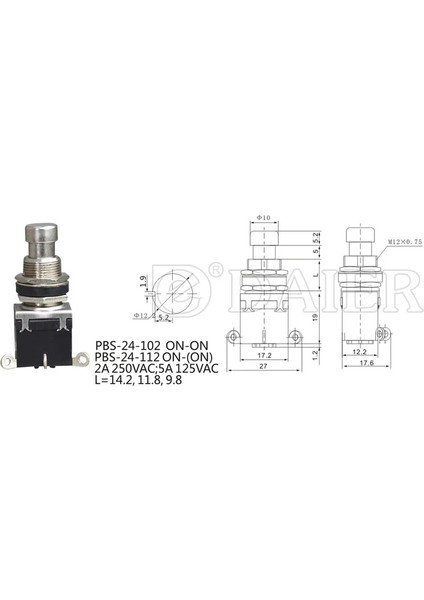 MR-148J-3 Pedal Basmalı Swıtch Kalıcılı 3 Bacaklı modelleri