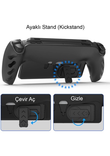 Ps Portal Şok Emici Sert Koruma Kabuğu – 360 Derece Koruma, Ayaklı Stand (Playstation 5 Portal Uyumlu) fiyatları