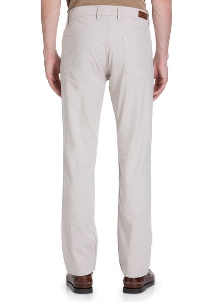 Bej Regular Fit Pamuklu 5 Cep Kanvas Pantolon indirimleri