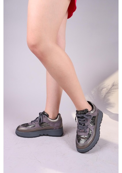 Lily Süet Cilt Garnili Sneakers Platin fiyatları