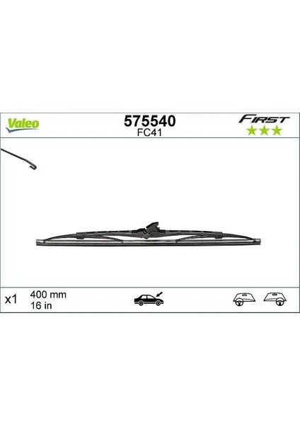 575540 Silecek Supurgesi Tek