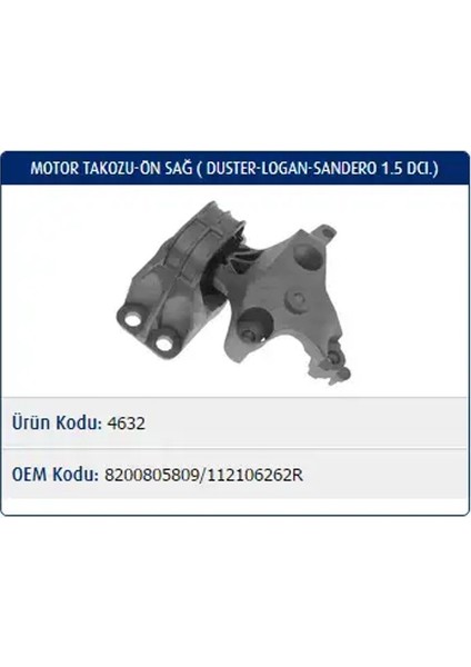 M4632 Motor Takozu (Sag) 112106262R 8200805809