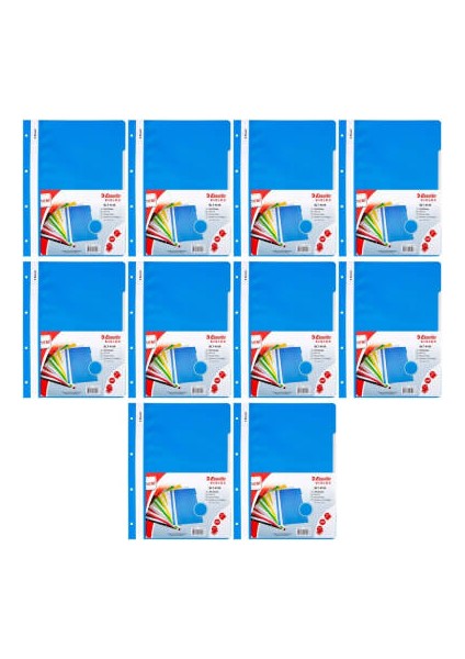 Telli Dosya, 10 Adet, 50'li Paket, A4, 4 Delikli, Mavi fiyatları